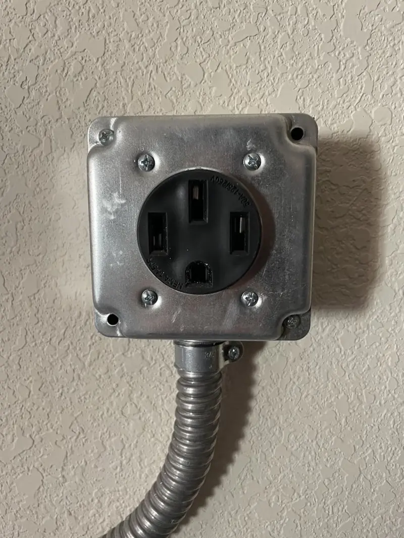 NEMA 14-50 outlet installed for Electrical Panel Upgrade in Homestead Meadows North
